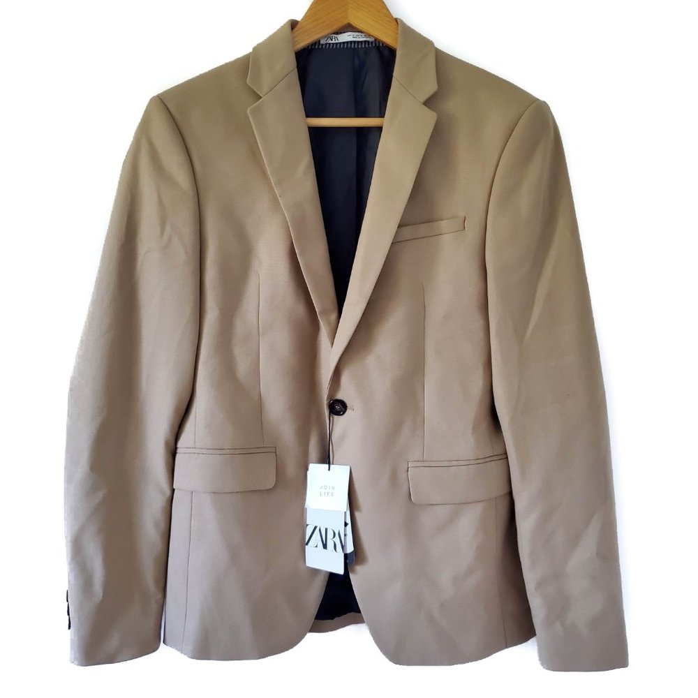 NWT Zara Men's Tan Blazer - 36